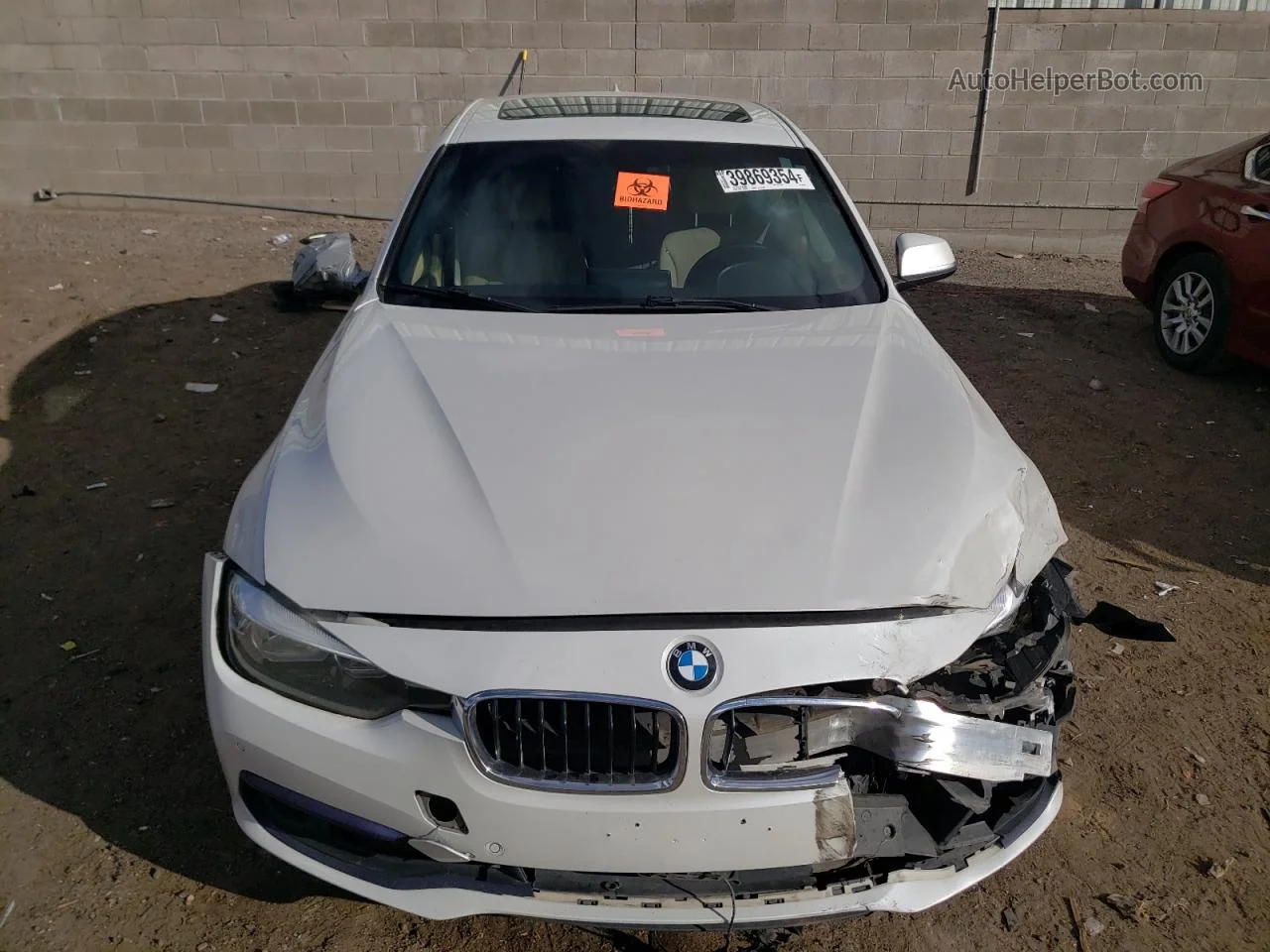 2016 Bmw 328 I Sulev White vin: WBA8E9G55GNU30658