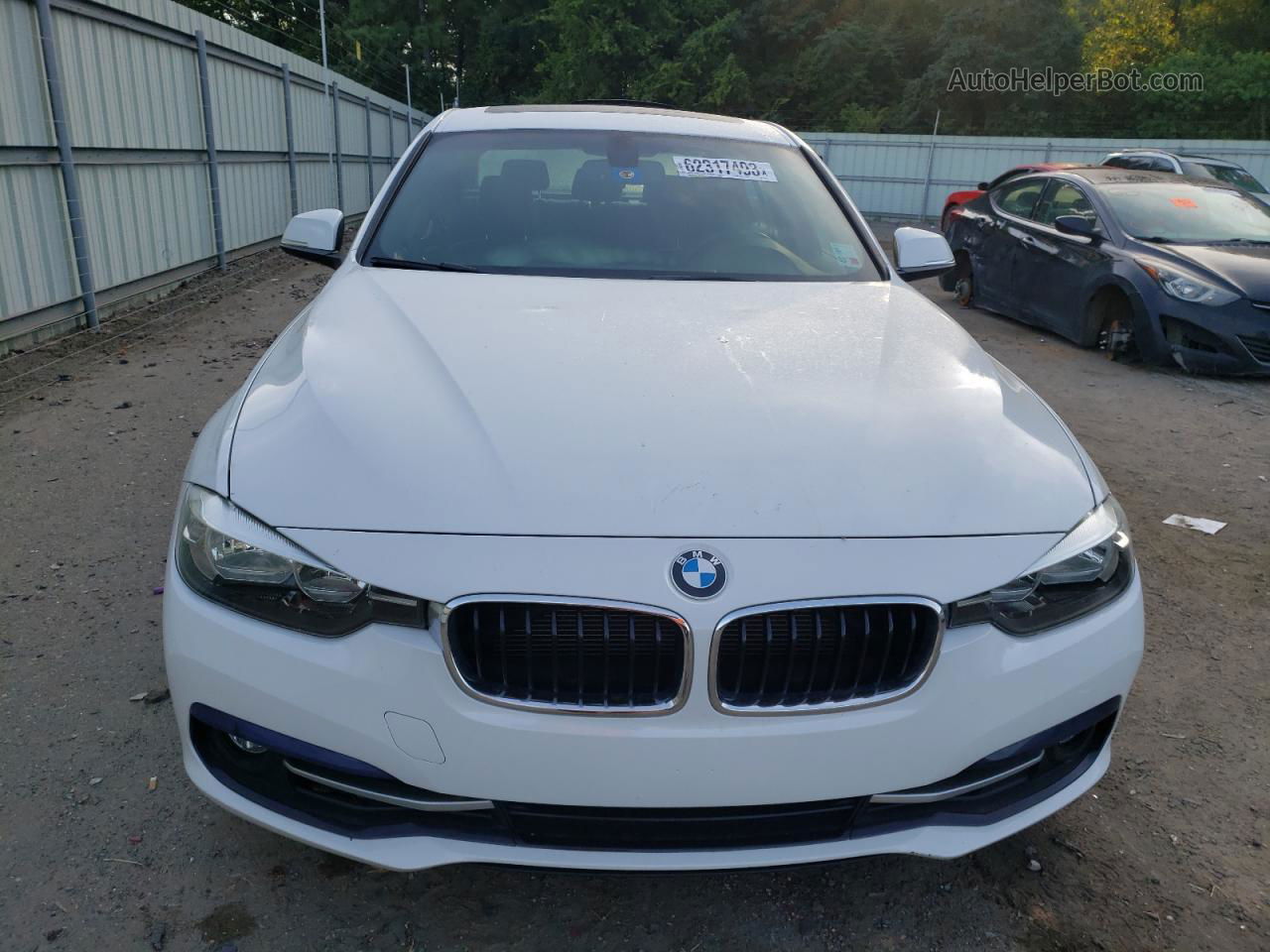 2016 Bmw 328 I Sulev White vin: WBA8E9G56GNT45859