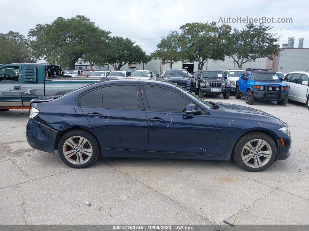 2016 Bmw 3 Series 328i Blue vin: WBA8E9G56GNT88369