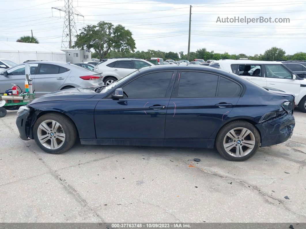 2016 Bmw 3 Series 328i Blue vin: WBA8E9G56GNT88369