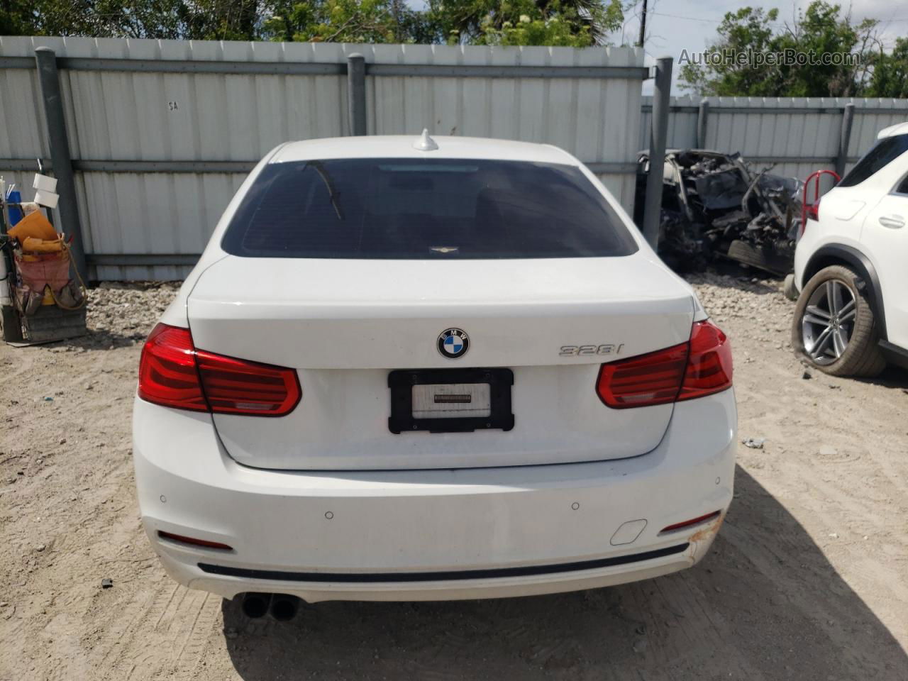 2016 Bmw 328 I Sulev White vin: WBA8E9G57GNU27616