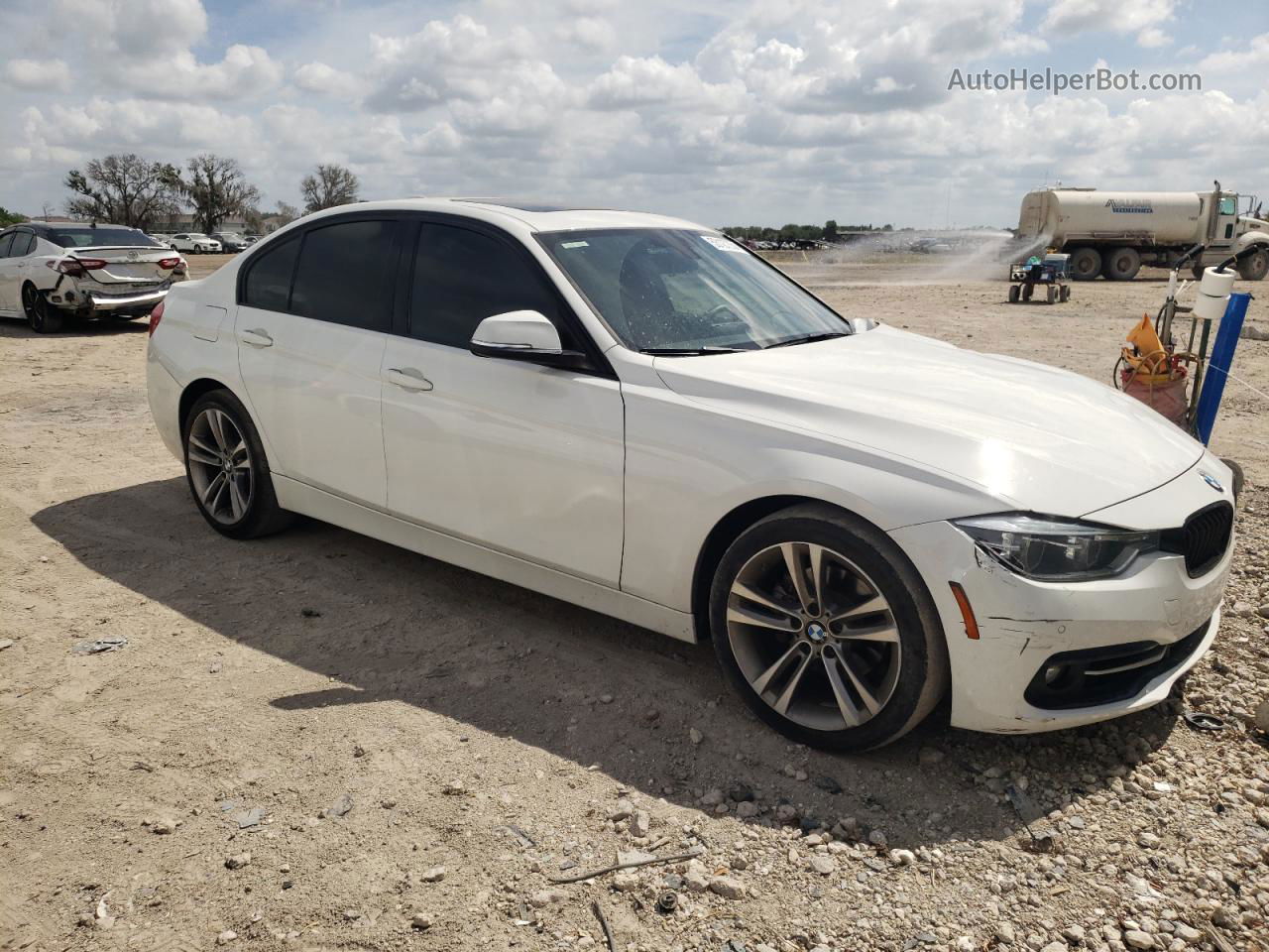 2016 Bmw 328 I Sulev Белый vin: WBA8E9G57GNU27616