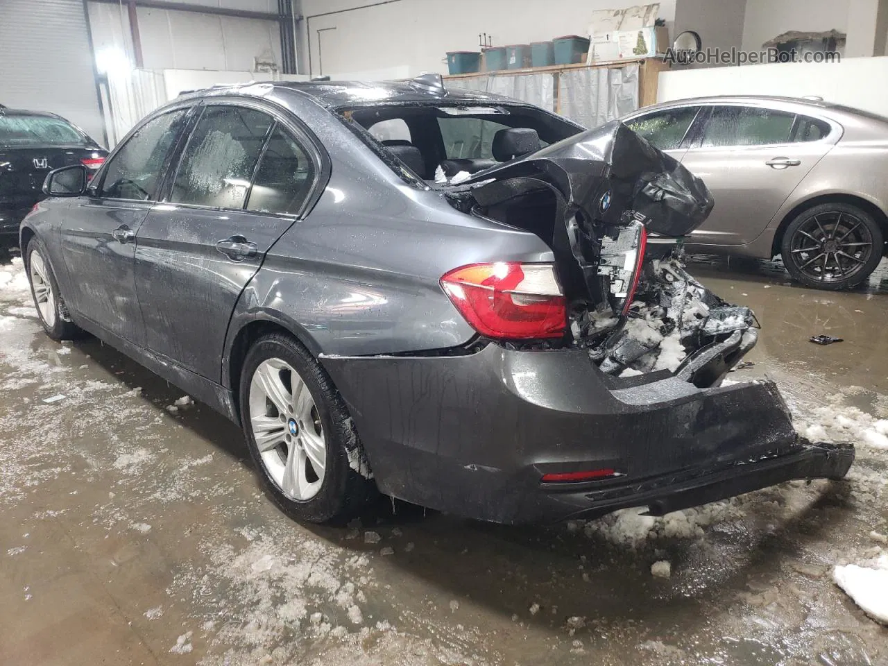 2016 Bmw 328 I Sulev Серый vin: WBA8E9G57GNU30578