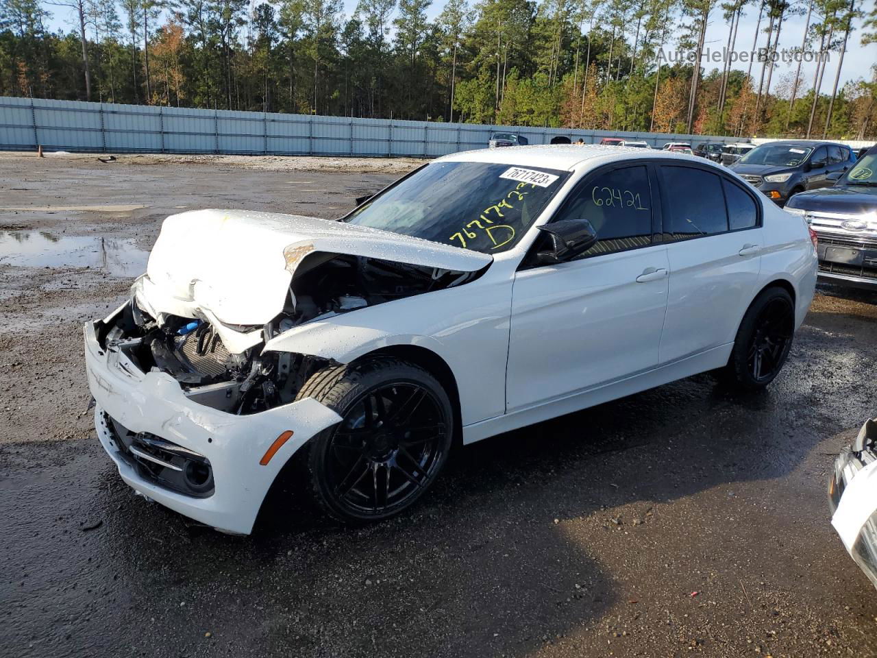 2016 Bmw 328 I Sulev White vin: WBA8E9G58GNT43076