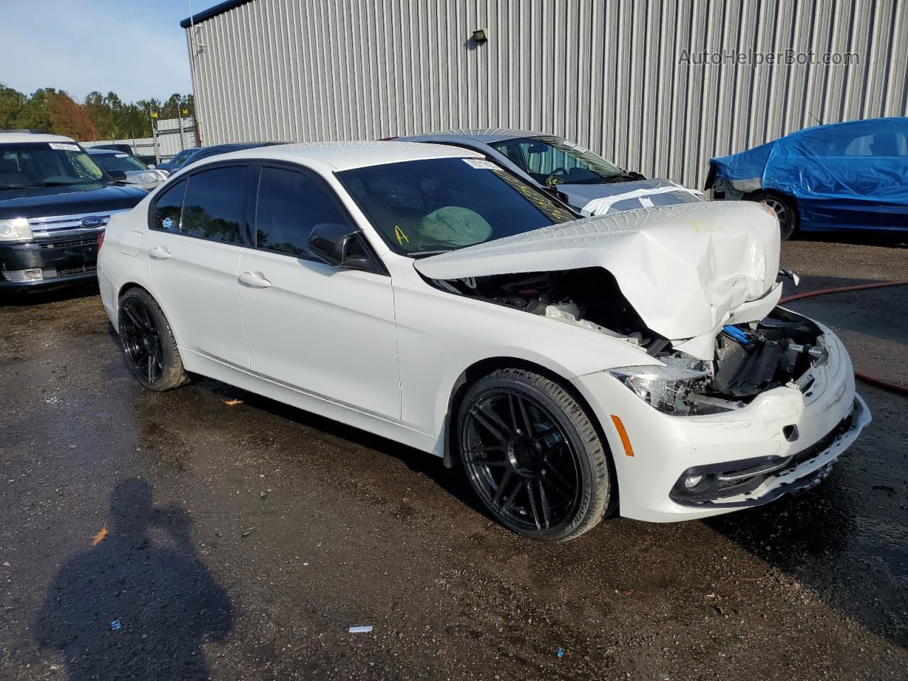 2016 Bmw 328 I Sulev White vin: WBA8E9G58GNT43076