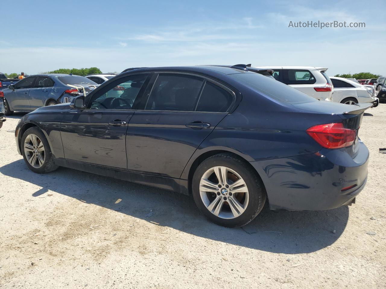 2016 Bmw 328 I Sulev Синий vin: WBA8E9G58GNT82069