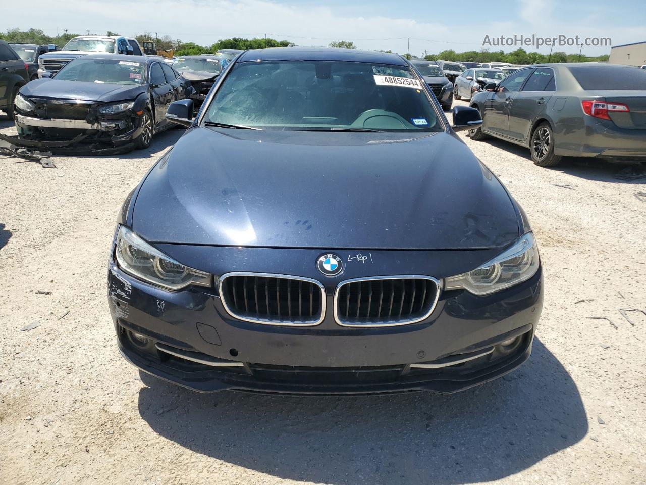 2016 Bmw 328 I Sulev Синий vin: WBA8E9G58GNT82069