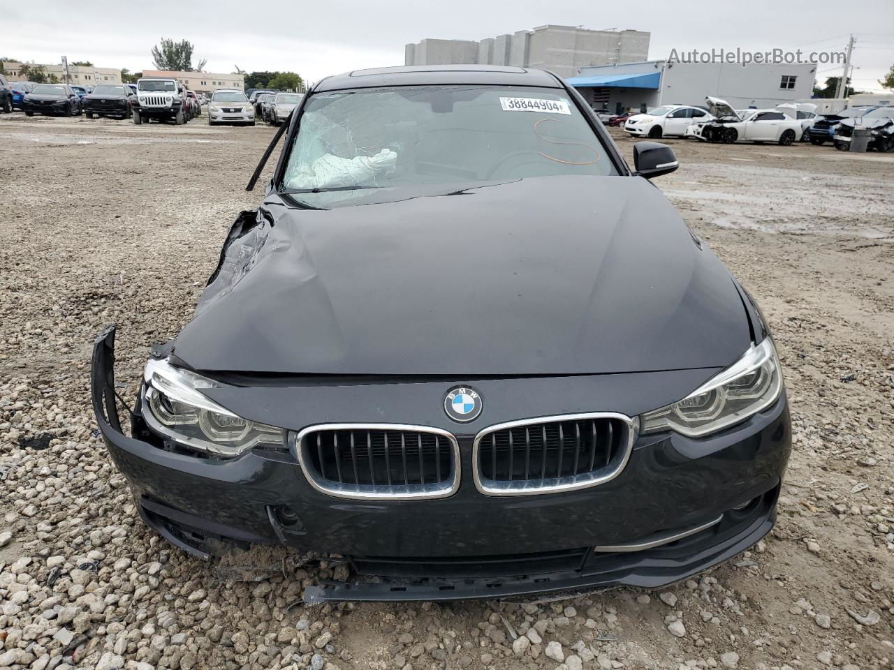 2016 Bmw 328 I Sulev Черный vin: WBA8E9G58GNT83660