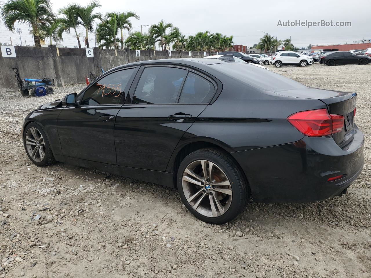 2016 Bmw 328 I Sulev Черный vin: WBA8E9G58GNT83660