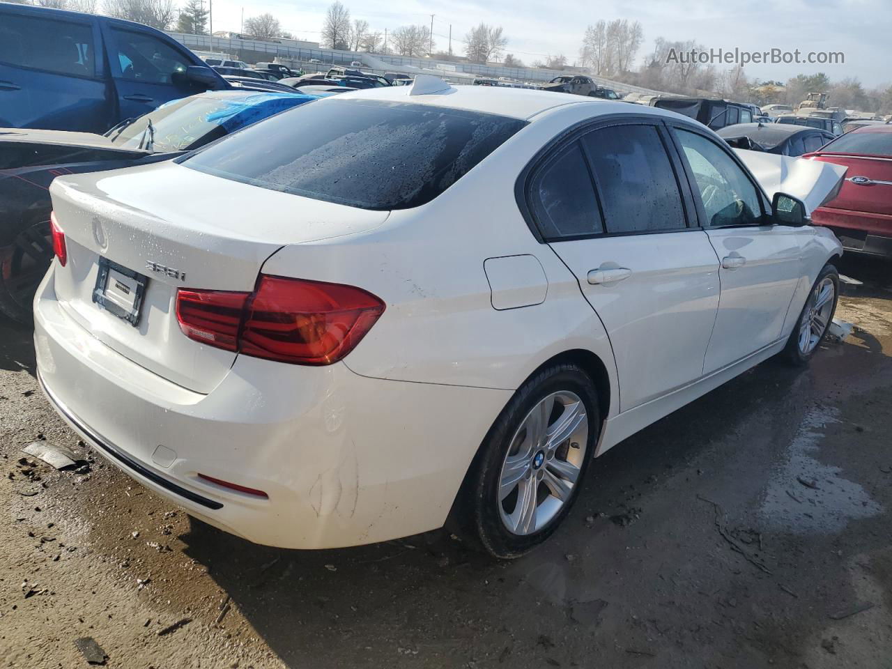 2016 Bmw 328 I Sulev White vin: WBA8E9G58GNT86459