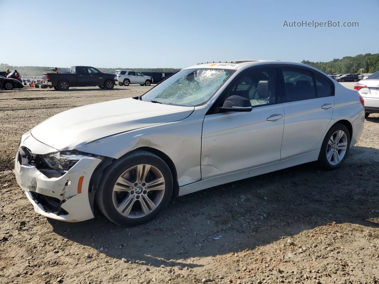 2016 Bmw 328 I Sulev White vin: WBA8E9G58GNT87465