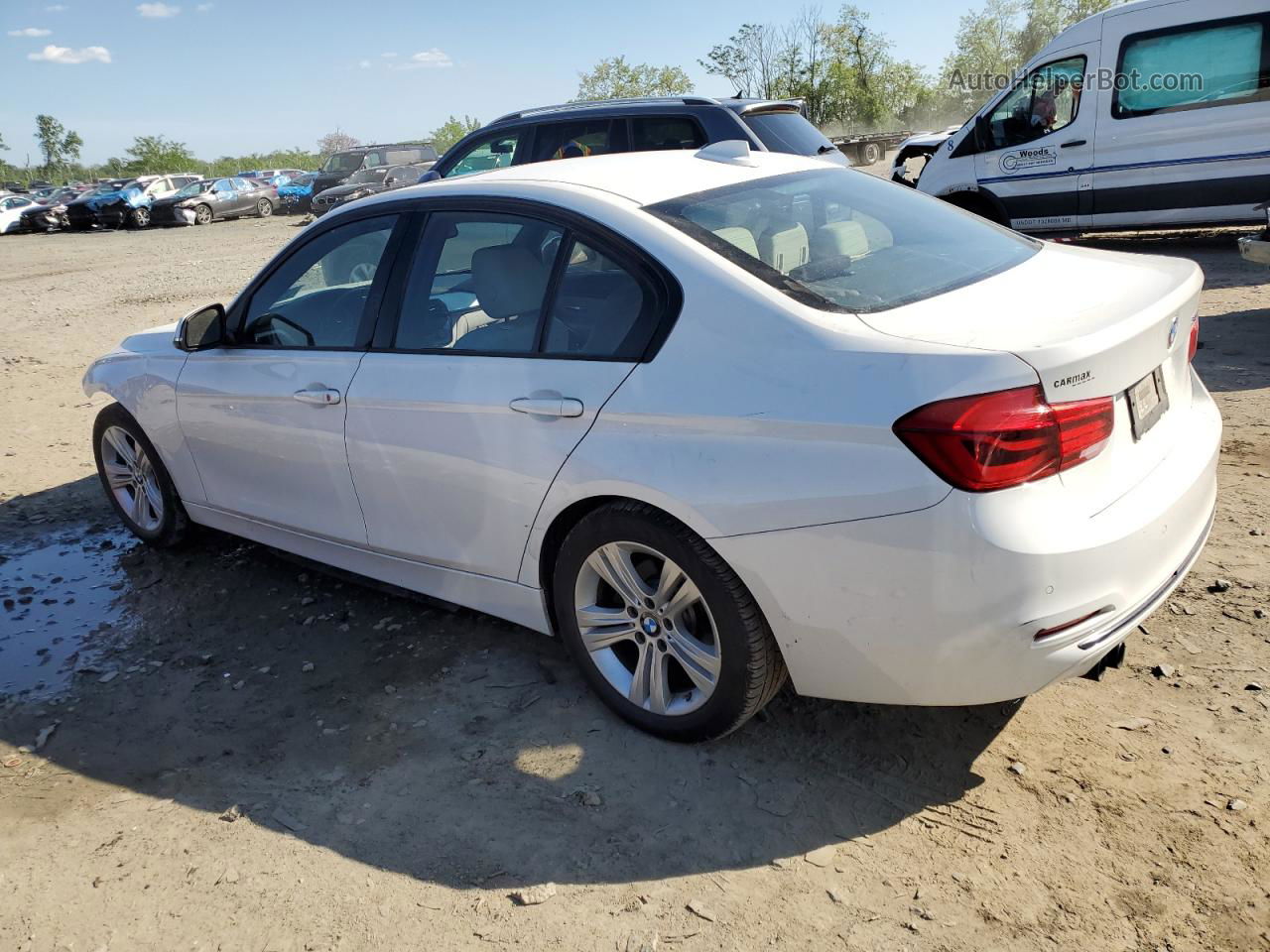 2016 Bmw 328 I Sulev White vin: WBA8E9G58GNU28449