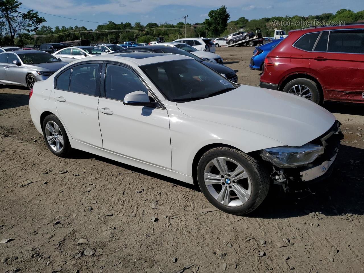 2016 Bmw 328 I Sulev White vin: WBA8E9G58GNU28449