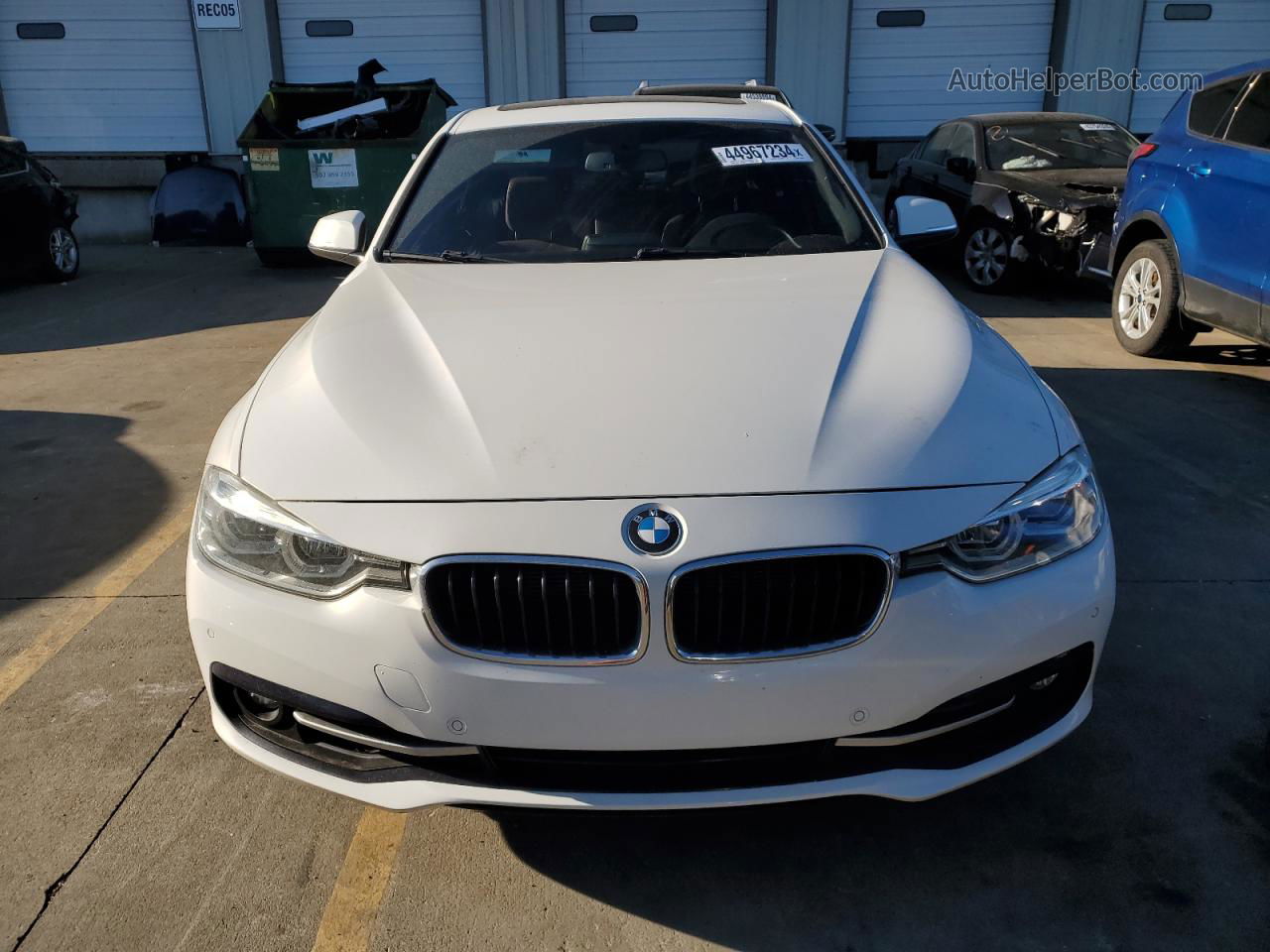 2016 Bmw 328 I Sulev White vin: WBA8E9G58GNU30069