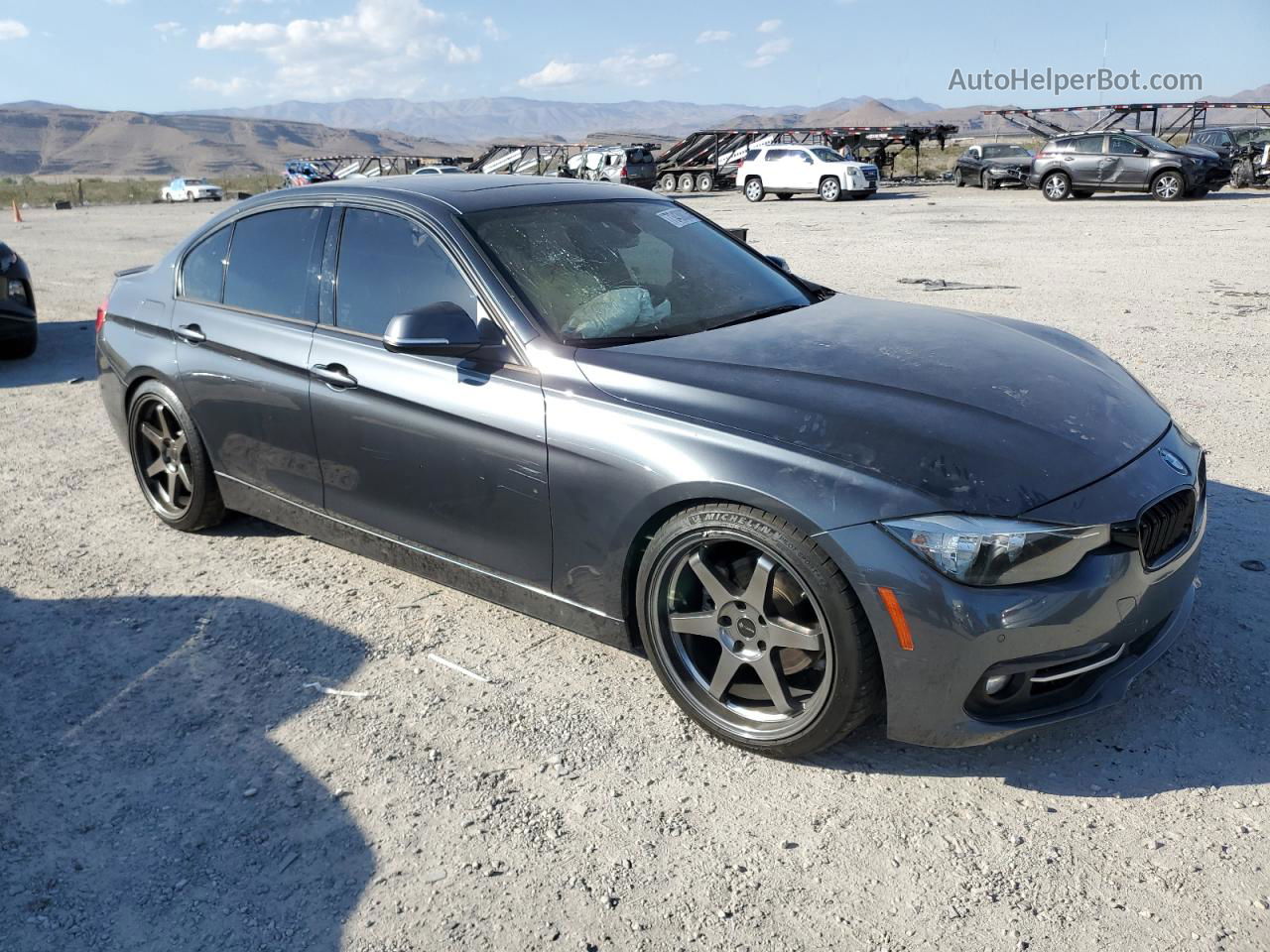 2016 Bmw 328 I Sulev Gray vin: WBA8E9G59GNT43622