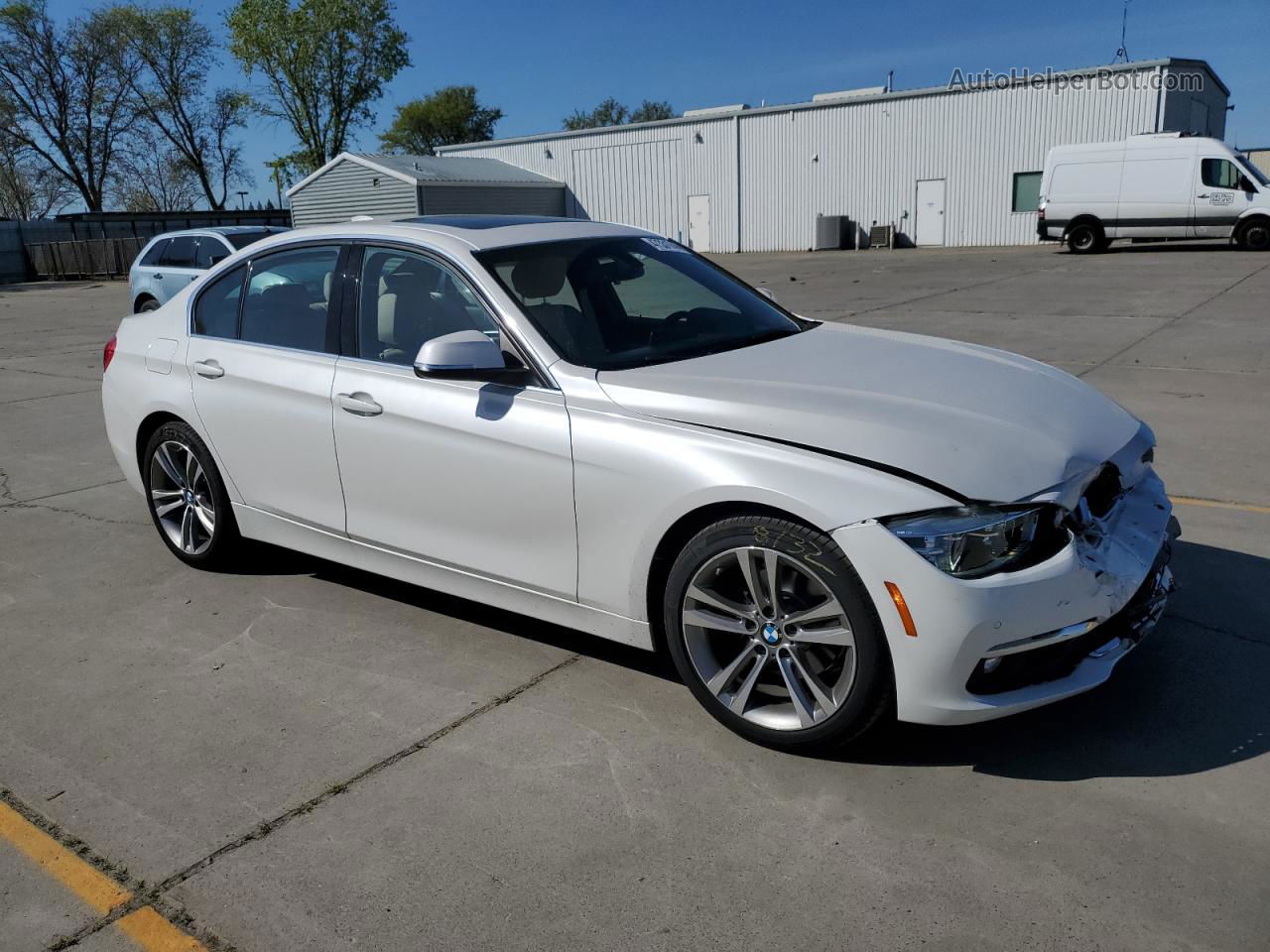 2016 Bmw 328 I Sulev White vin: WBA8E9G59GNT84073