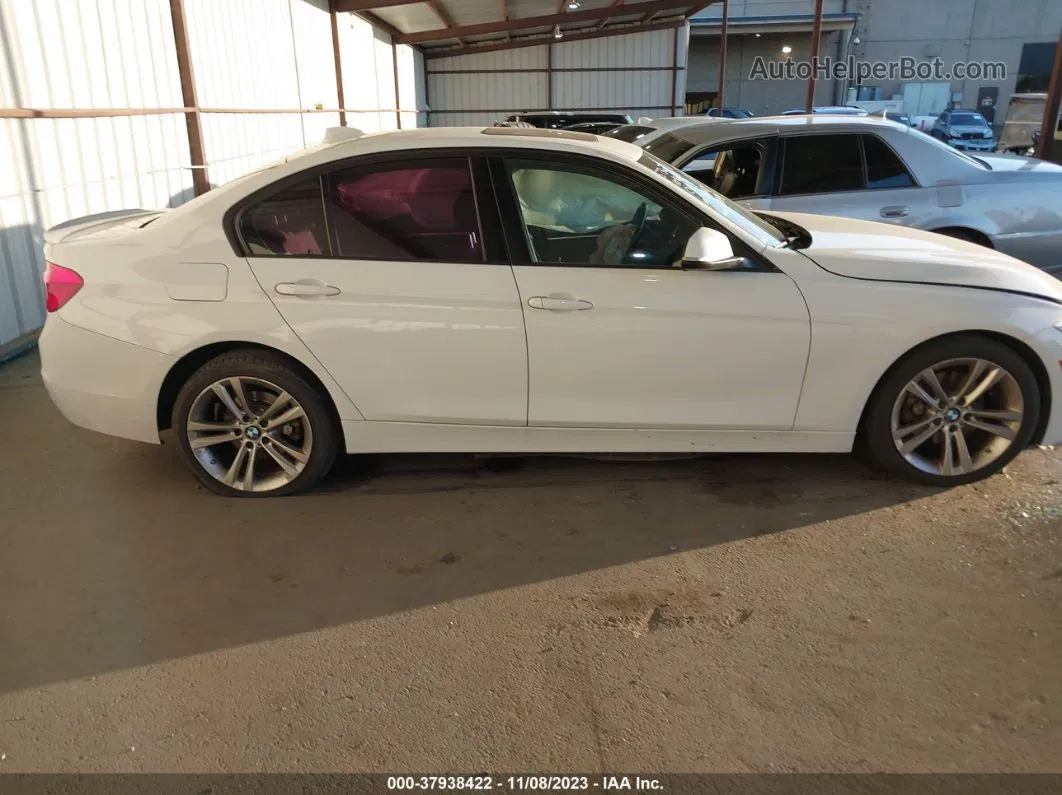 2016 Bmw 328i White vin: WBA8E9G59GNT84980