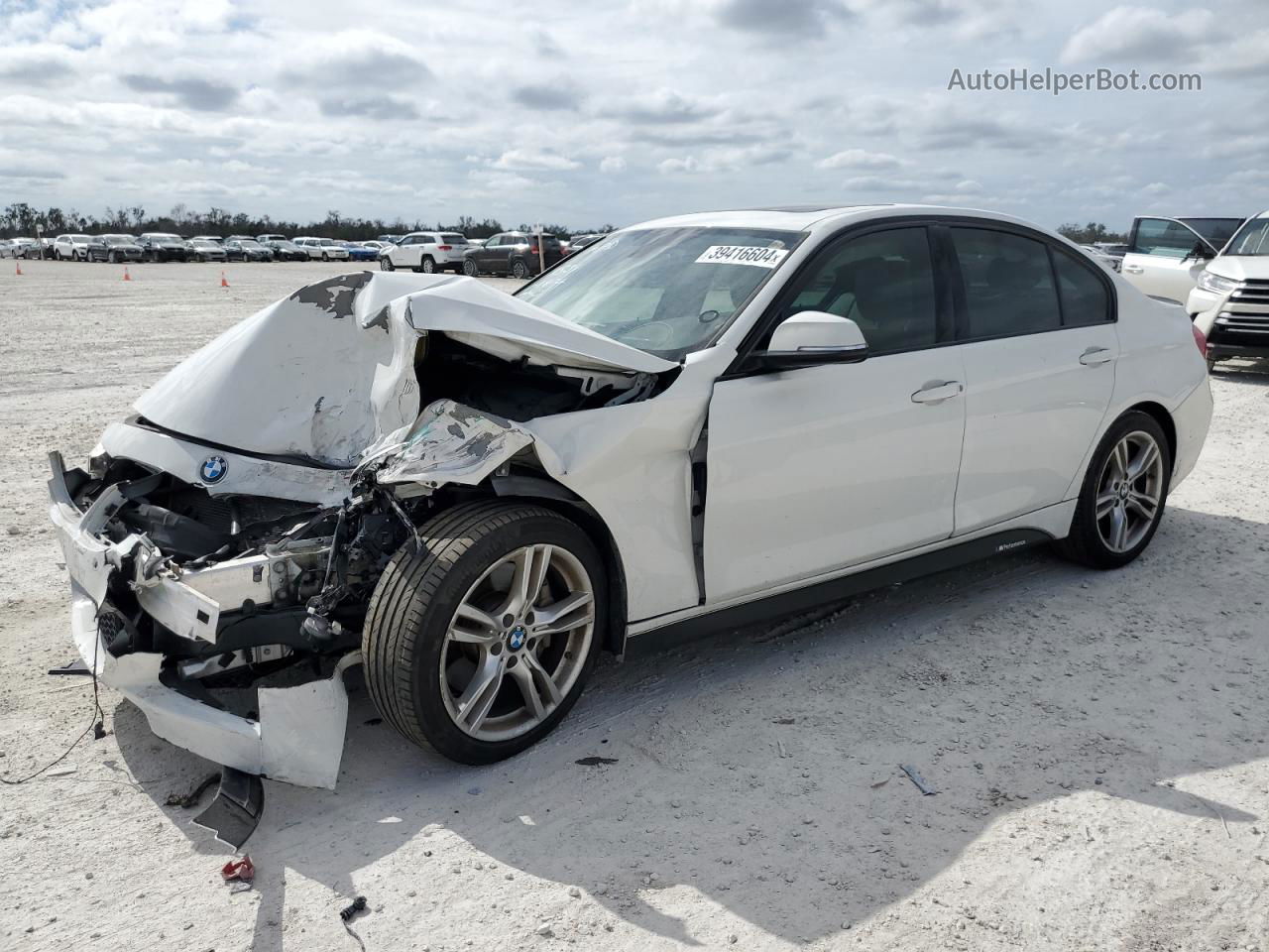 2016 Bmw 328 I Sulev White vin: WBA8E9G5XGNT83790