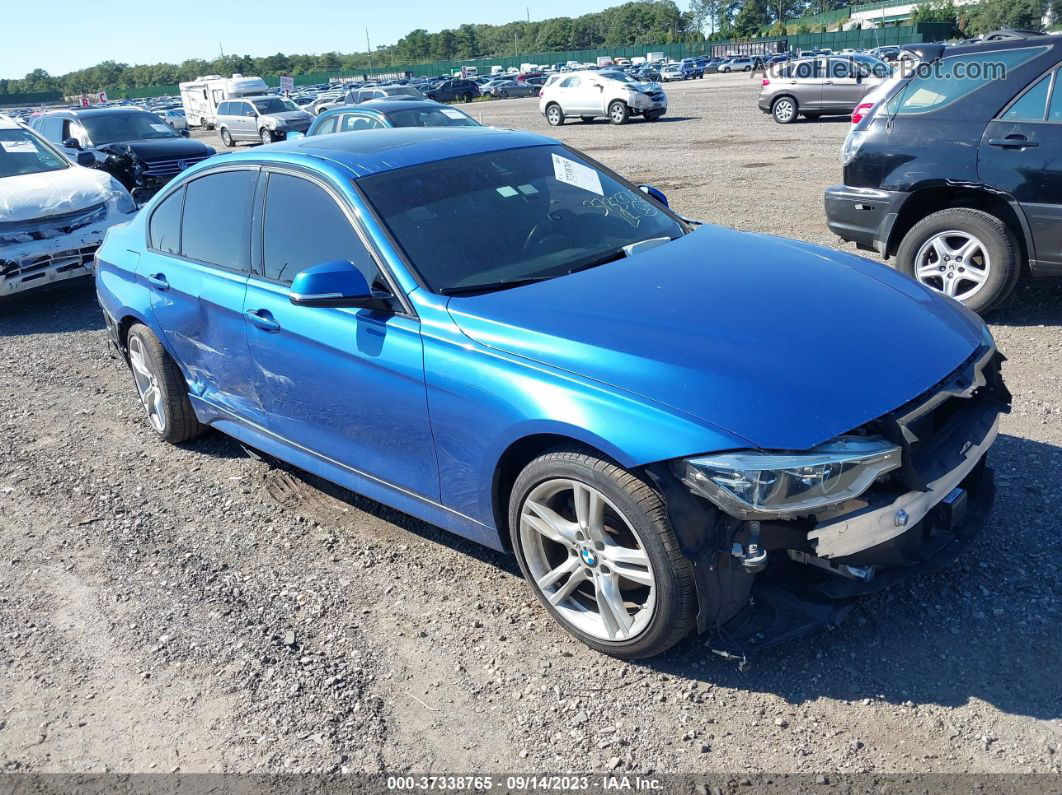 2017 Bmw 328d Xdrive Blue vin: WBA8F1C39HK898091