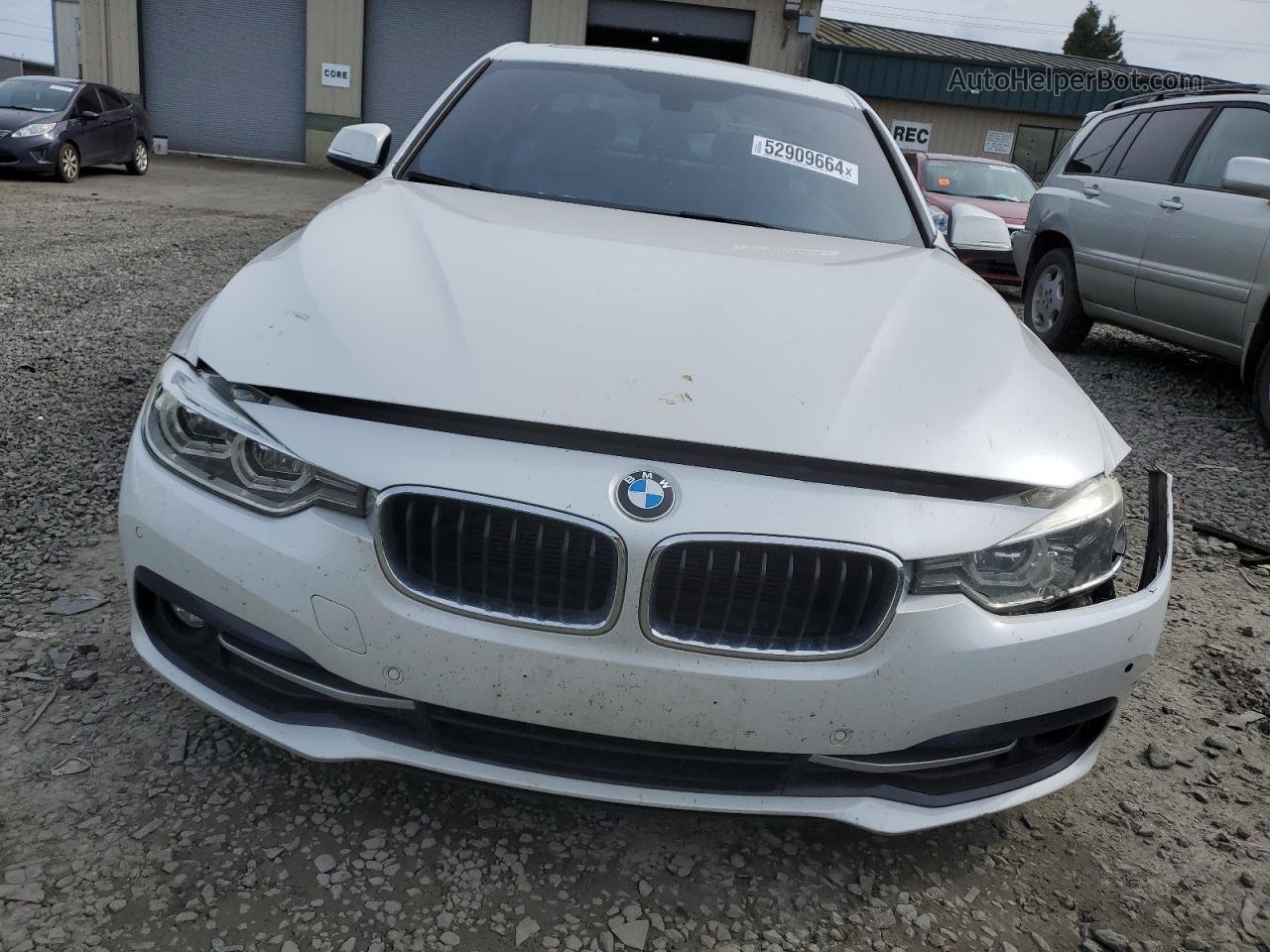 2016 Bmw 328 D Xdrive White vin: WBA8F1C50GK439094