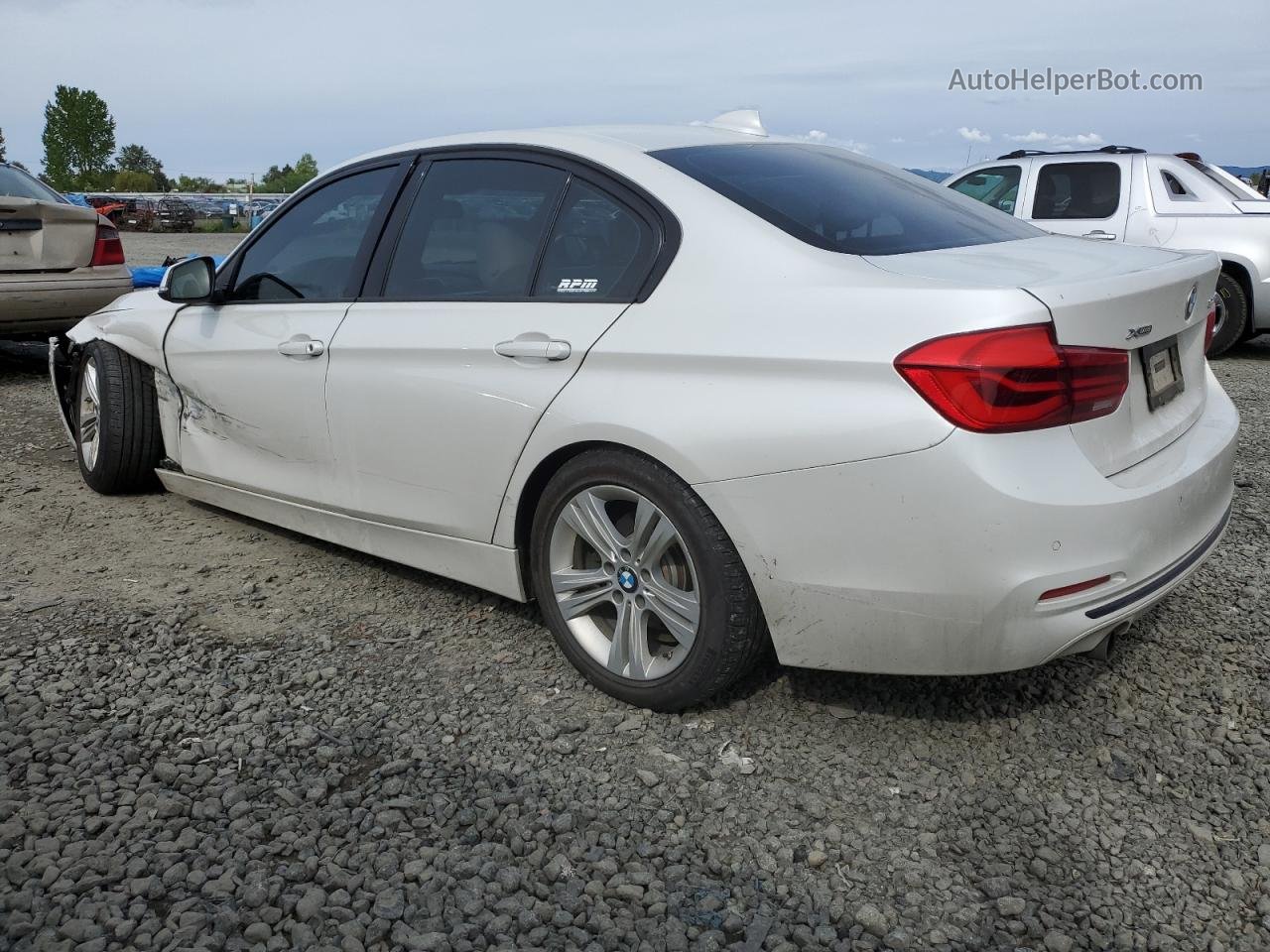 2016 Bmw 328 D Xdrive White vin: WBA8F1C50GK439094