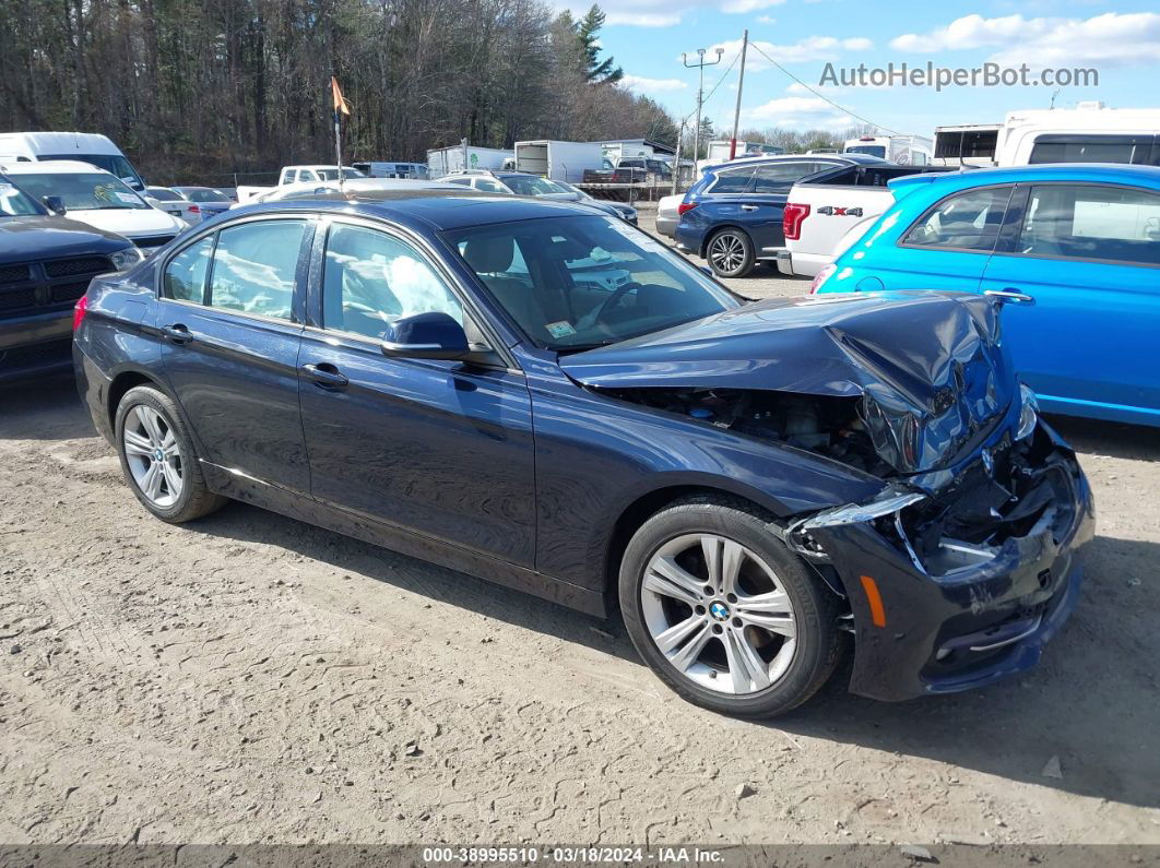 2016 Bmw 328d Xdrive Blue vin: WBA8F1C5XGK439166