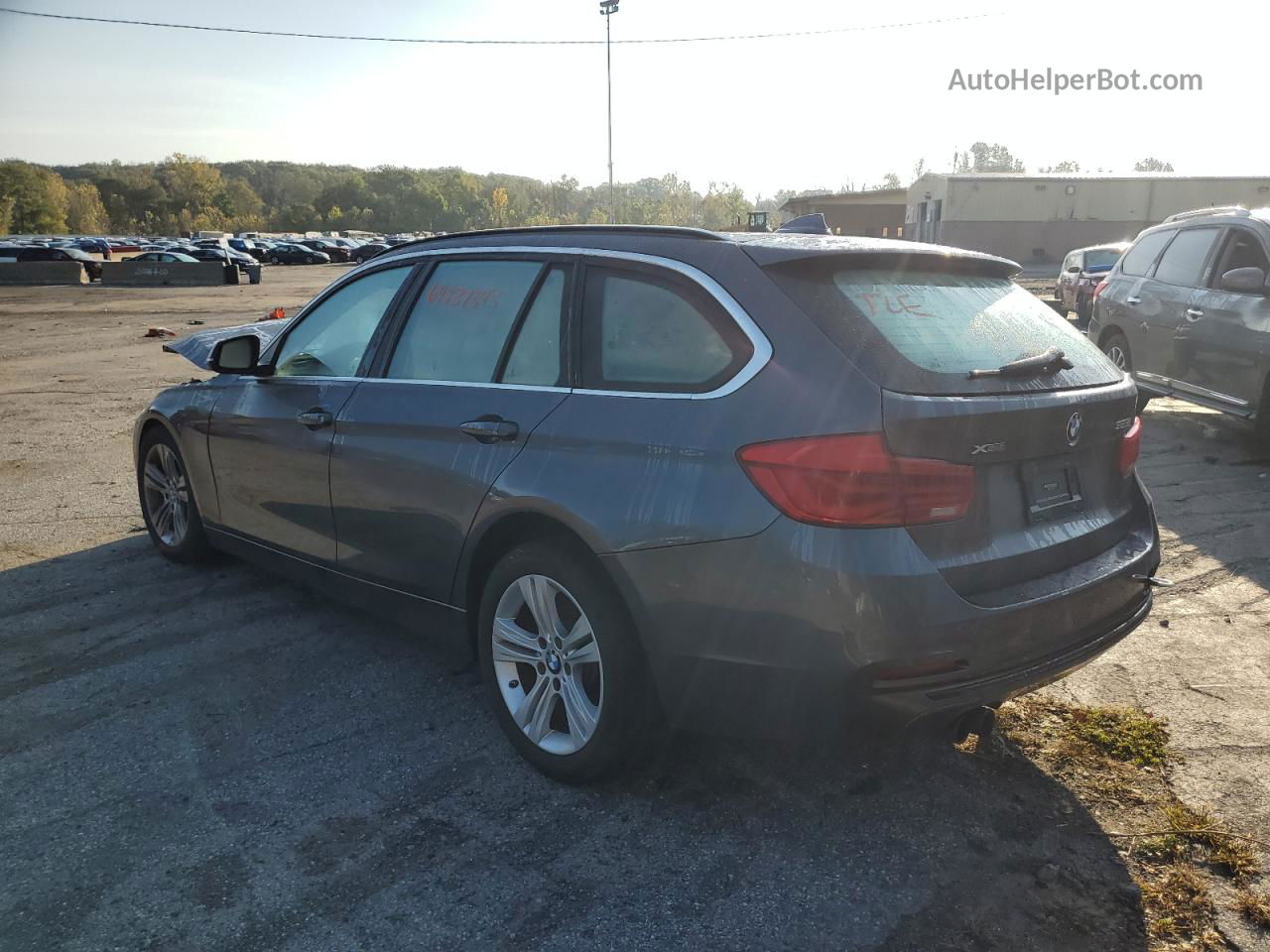 2016 Bmw 328 Xi Gray vin: WBA8G5C52GK443247