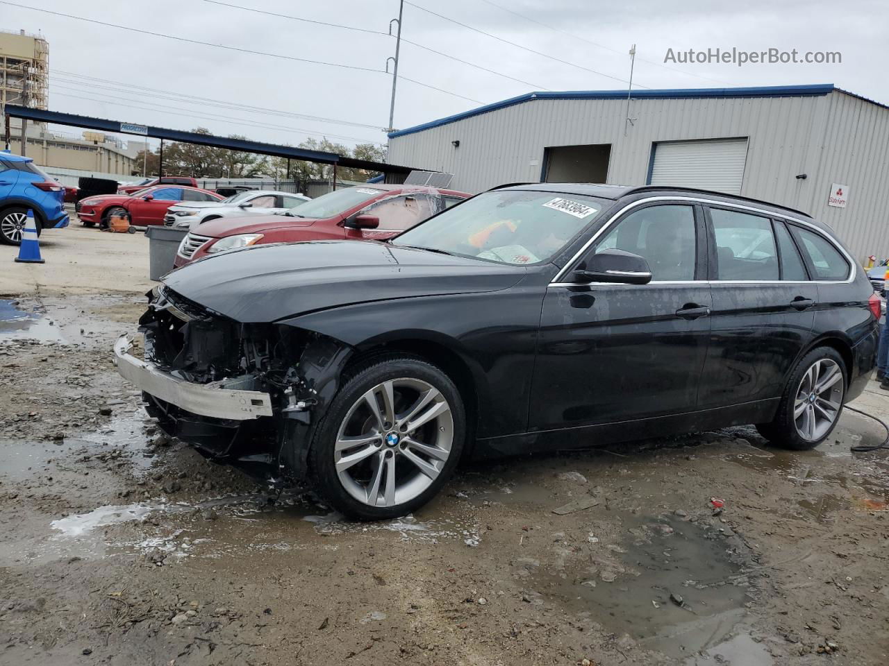 2016 Bmw 328 Xi Черный vin: WBA8G5C53GK752791