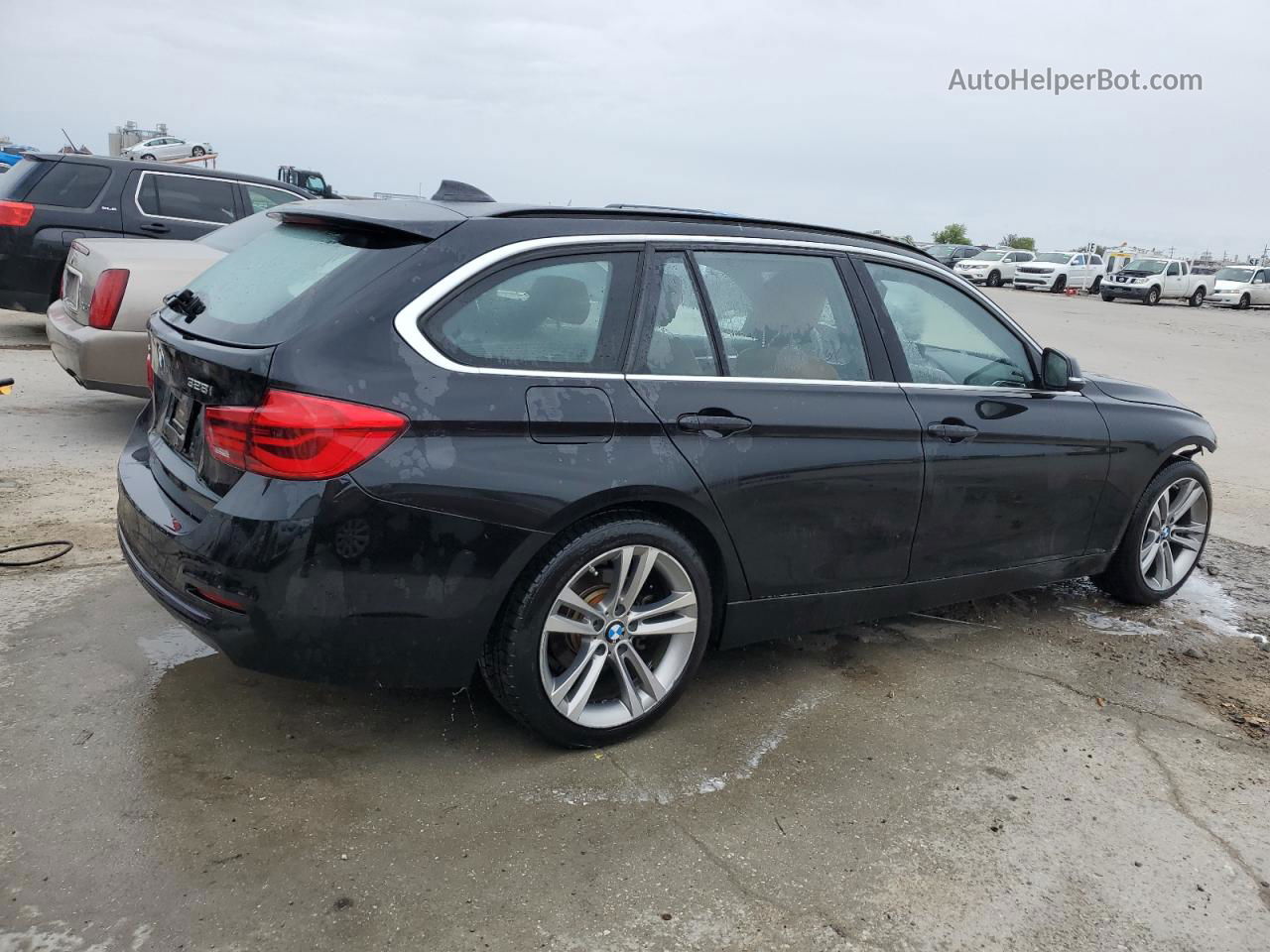 2016 Bmw 328 Xi Черный vin: WBA8G5C53GK752791