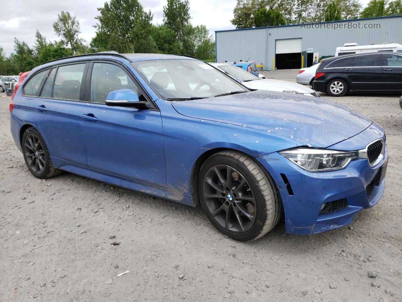 2016 Bmw 328 Xi Blue vin: WBA8G5C56GK442795