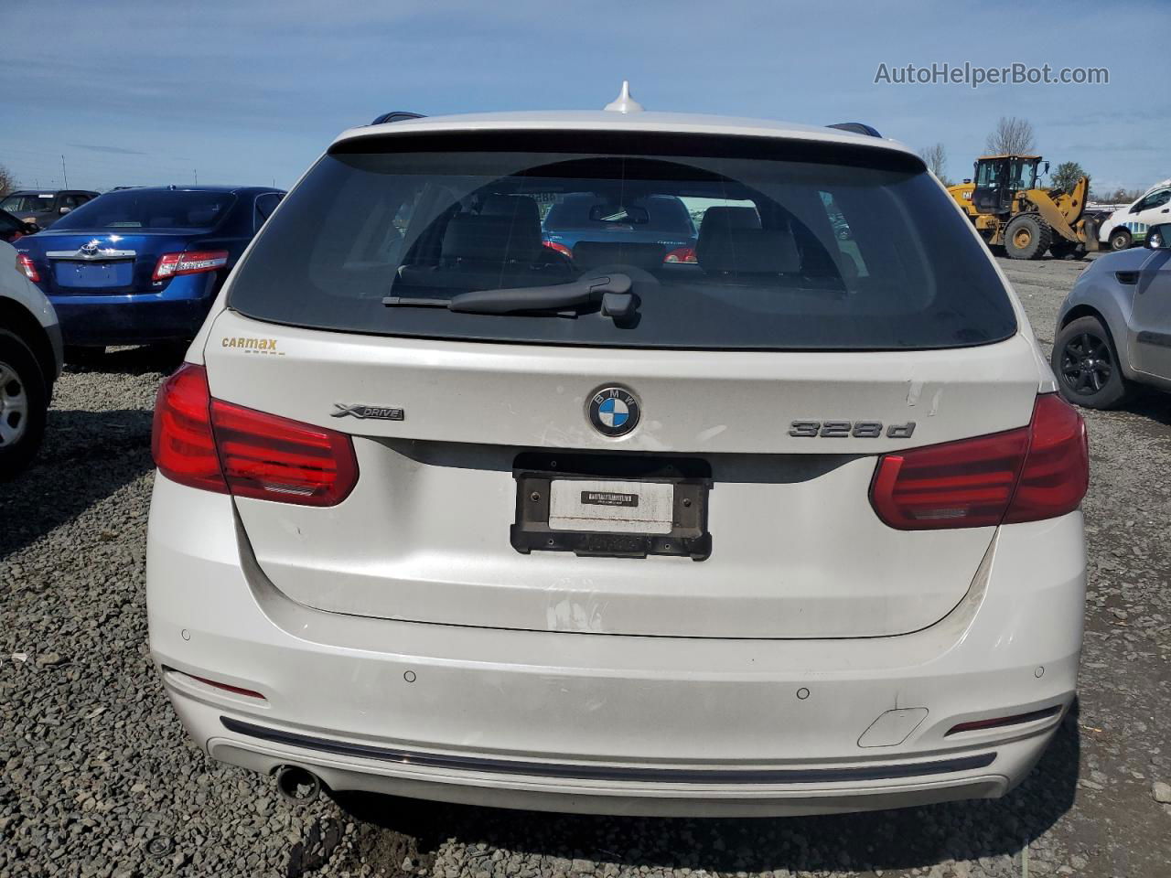 2017 Bmw 328 D Xdrive White vin: WBA8J1C38HA018261