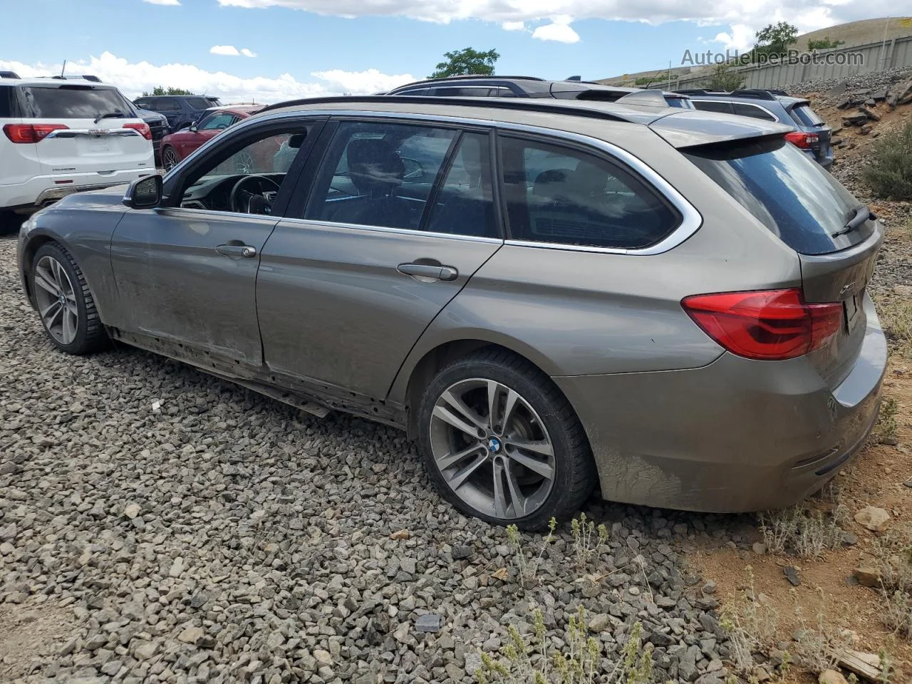 2016 Bmw 328 D Xdrive Gray vin: WBA8J1C50GK458470