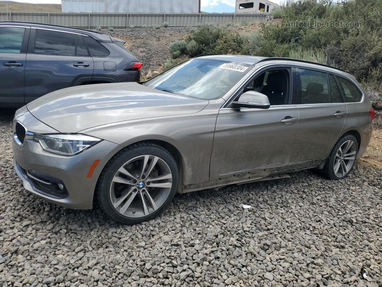 2016 Bmw 328 D Xdrive Gray vin: WBA8J1C50GK458470