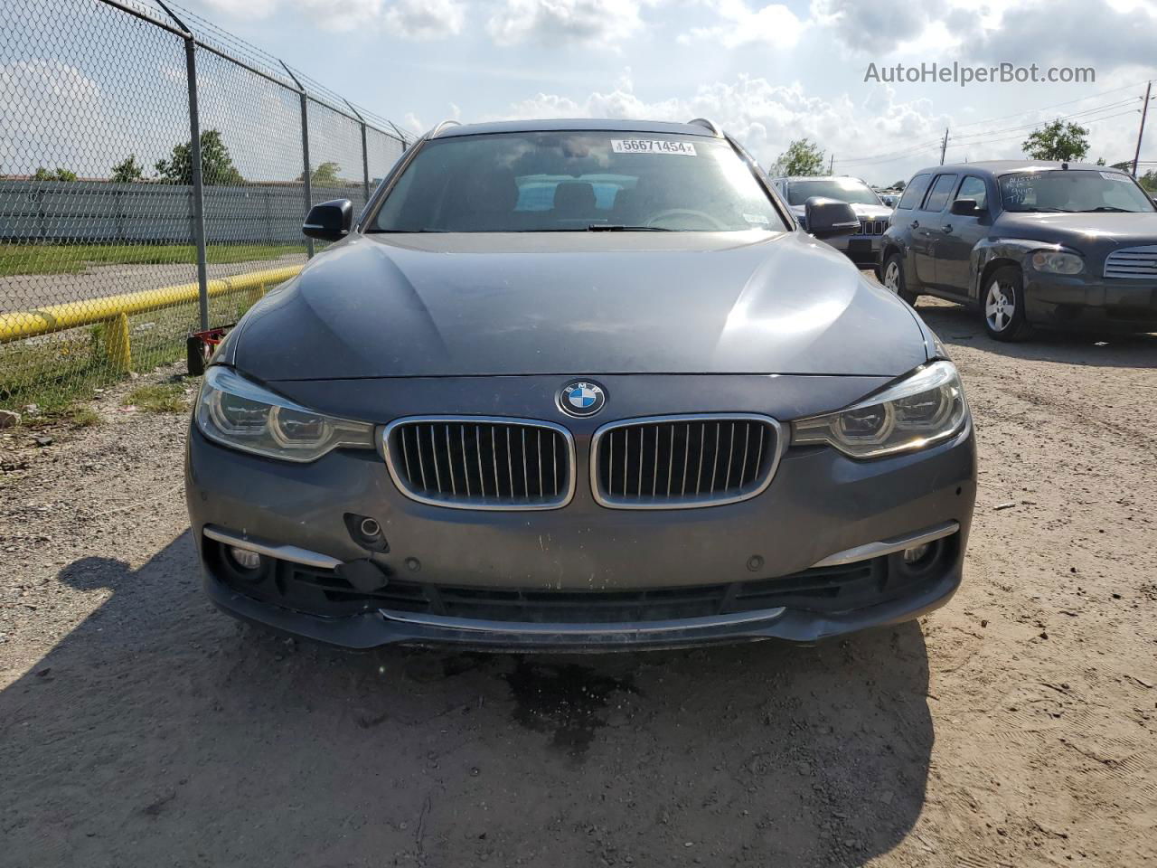 2017 Bmw 330 Xi Gray vin: WBA8K3C51HK679392