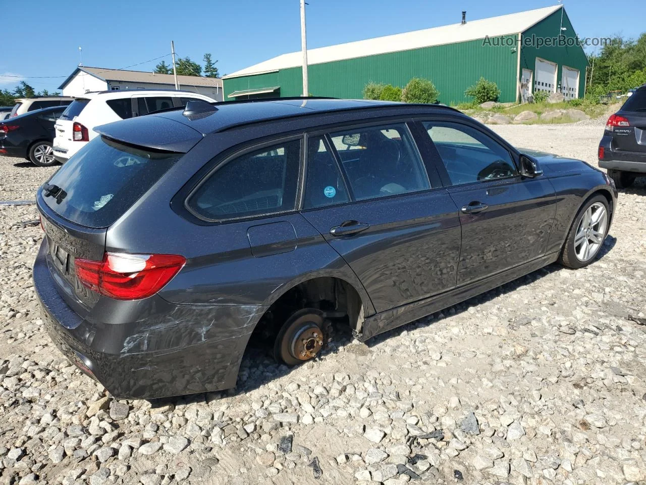 2017 Bmw 330 Xi Gray vin: WBA8K3C58HK678675