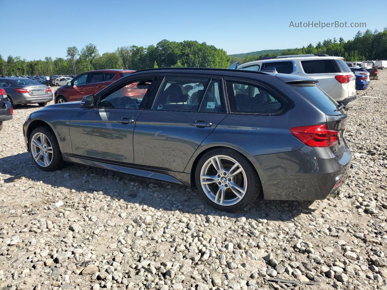 2017 Bmw 330 Xi Gray vin: WBA8K3C58HK678675