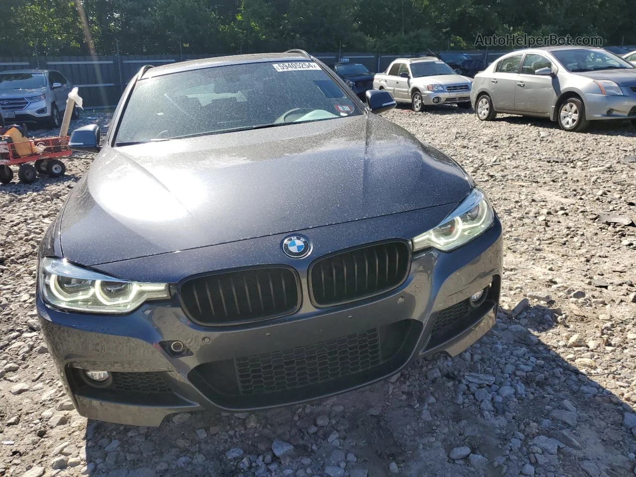 2017 Bmw 330 Xi Gray vin: WBA8K3C58HK678675