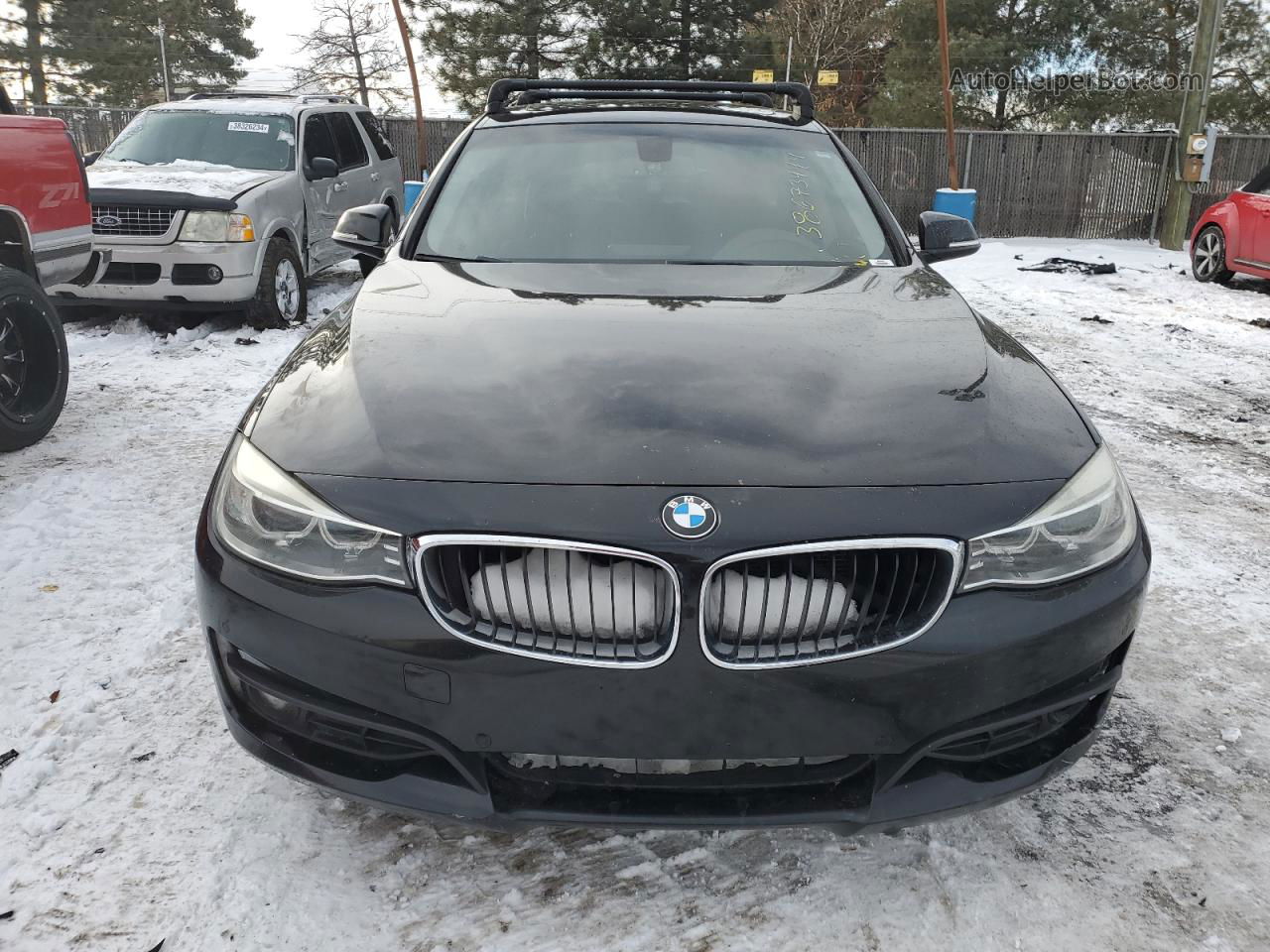 2015 Bmw 328 Xigt Sulev Черный vin: WBA8Z5C50FGS36173