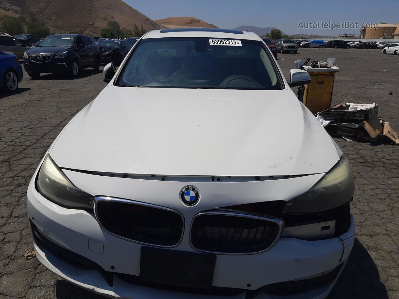 2015 Bmw 328 Xigt Sulev White vin: WBA8Z5C57FGS36011