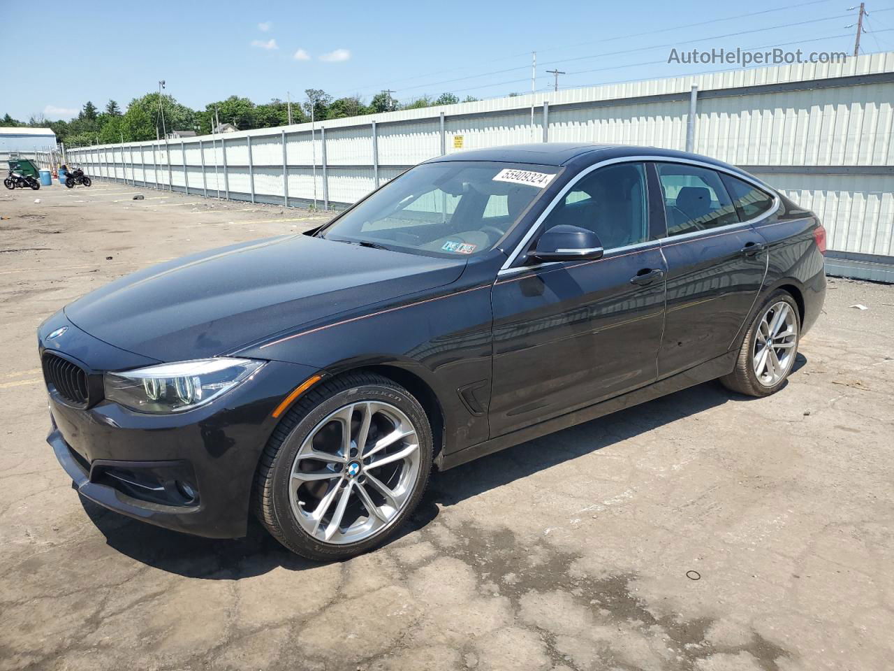 2017 Bmw 330 Xigt Black vin: WBA8Z9C30HG453540