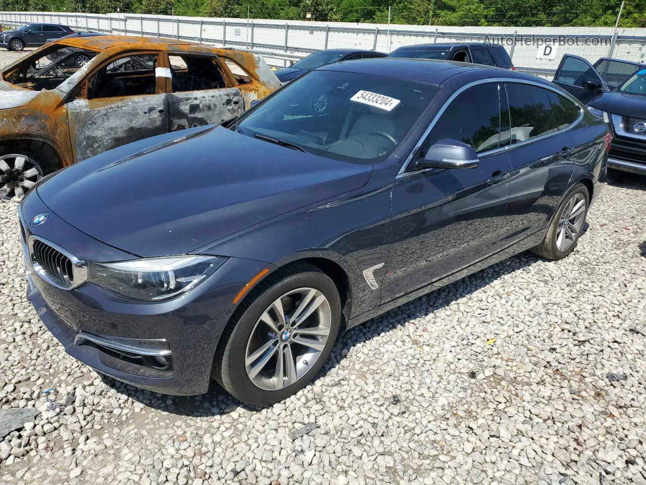 2017 Bmw 330 Xigt Серый vin: WBA8Z9C37HG826766