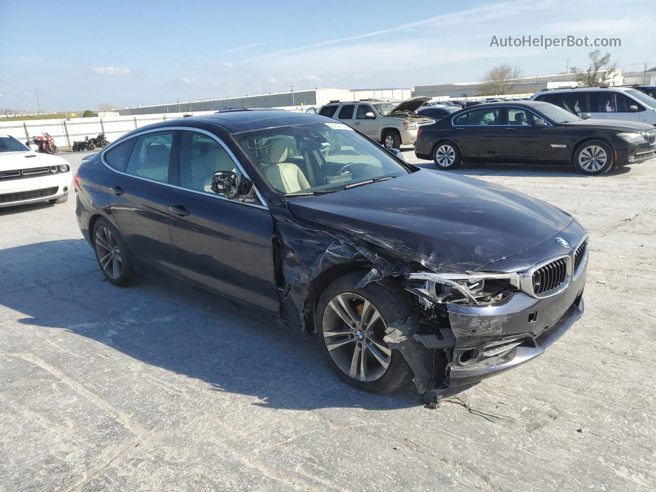 2017 Bmw 330 Xigt Угольный vin: WBA8Z9C53HG452657