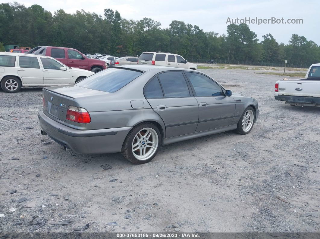 2003 Bmw 5 Series 540i Gray vin: WBADN53403GF71546