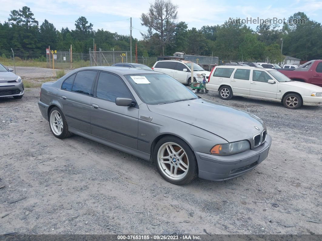 2003 Bmw 5 Series 540i Gray vin: WBADN53403GF71546