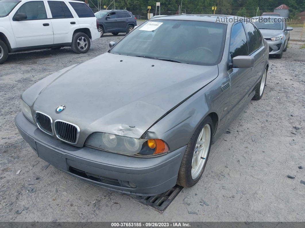 2003 Bmw 5 Series 540i Gray vin: WBADN53403GF71546