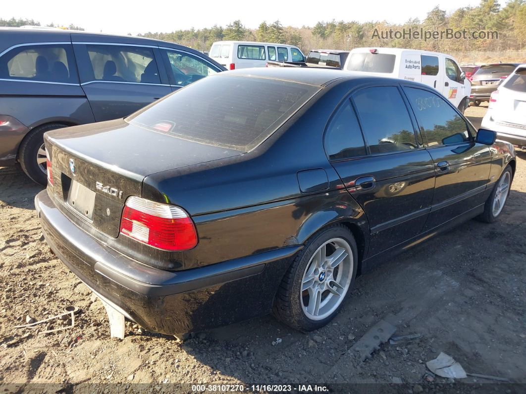 2003 Bmw 540i Black vin: WBADN53463GF70983