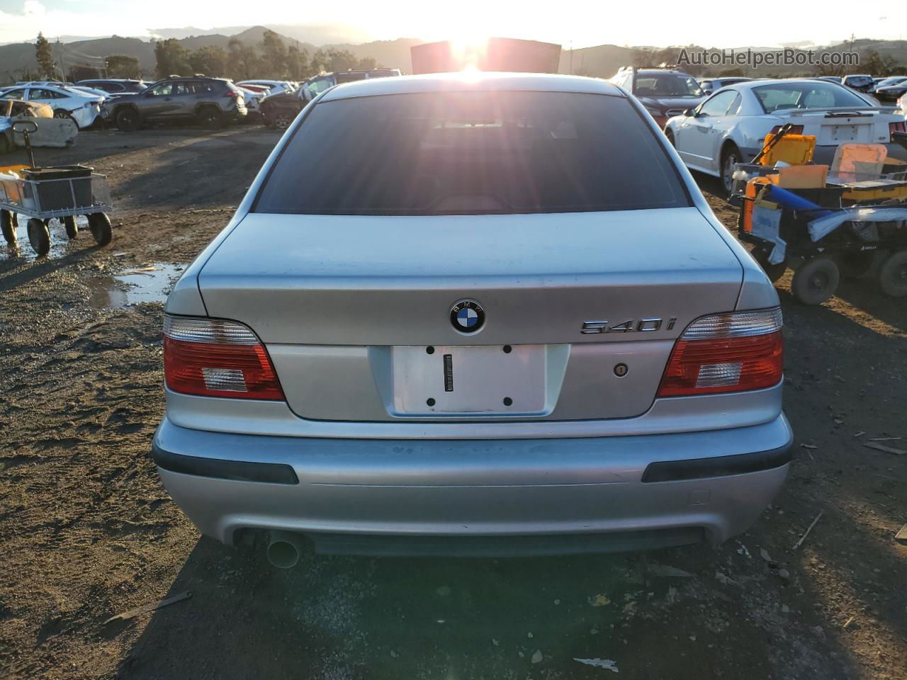 2003 Bmw 540 I Automatic Серебряный vin: WBADN63423GN88237