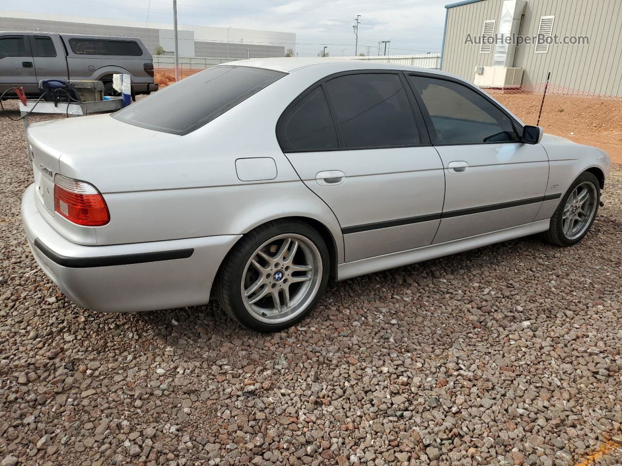 2003 Bmw 540 I Automatic Silver vin: WBADN63443GN87963