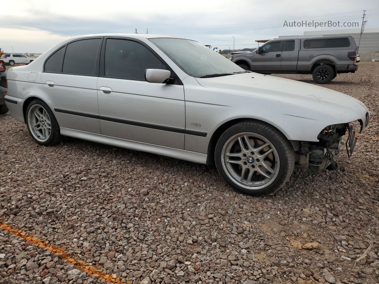 2003 Bmw 540 I Automatic Silver vin: WBADN63443GN87963