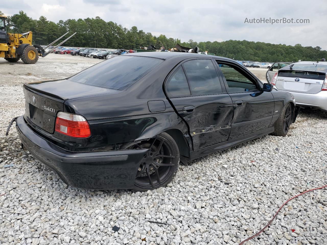 2003 Bmw 540 I Automatic Black vin: WBADN63443GN88594